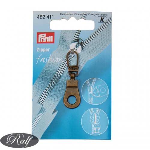 Tragator fermoar clasic, finisaj antic - Prym 482411